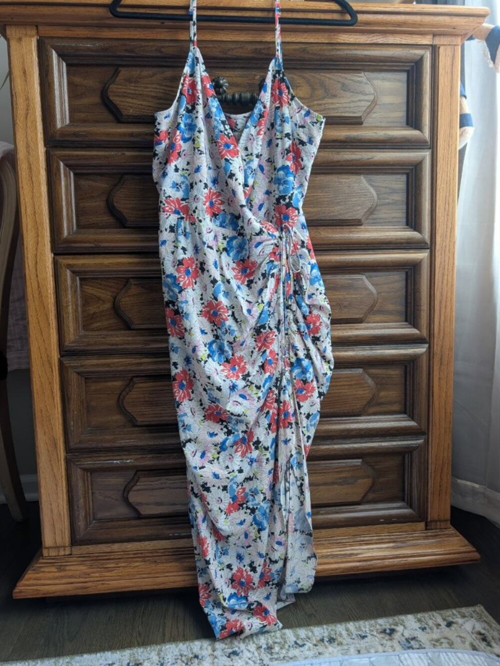 Veronica Beard Annabelle Silk Ruched Floral Dress Size 8